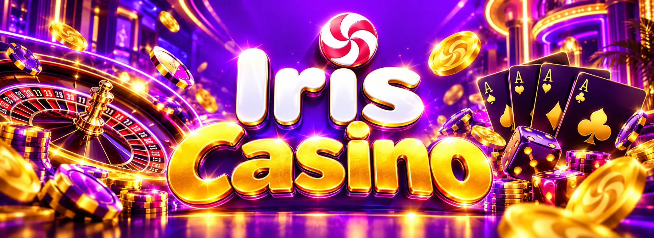 Iris Casino sveiciena bonusa baneris ar 350% piedāvājumu līdz €1 300